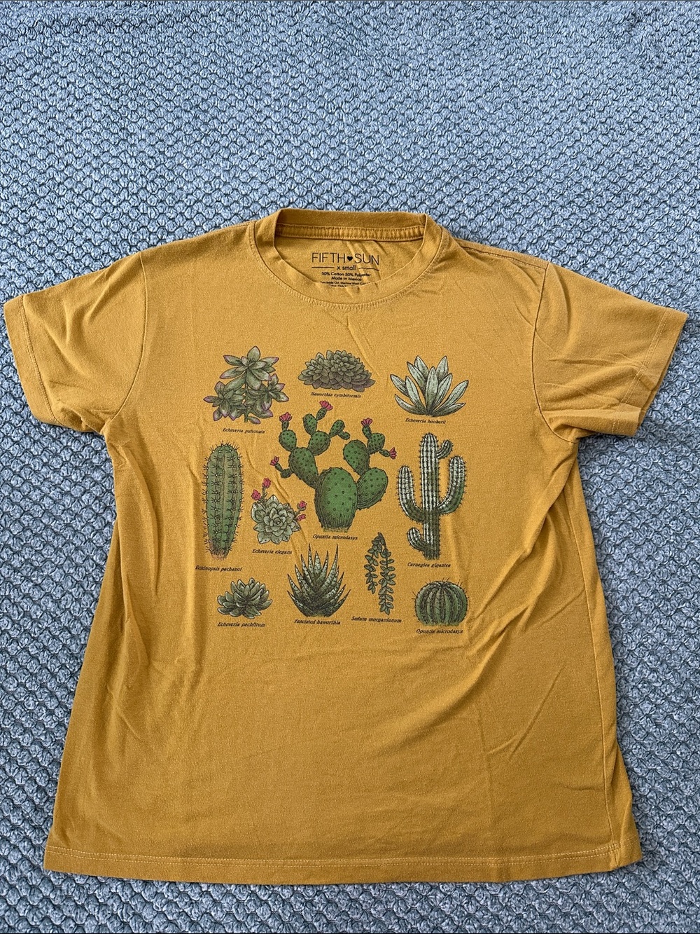 Yellow T-Shirt with Cacti